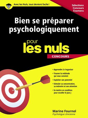 cover image of Bien se préparer psychologiquement pour les Nuls Concours